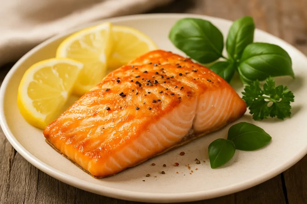 Aliment riche en vitamine D pour seniors après 60 ans : le saumon