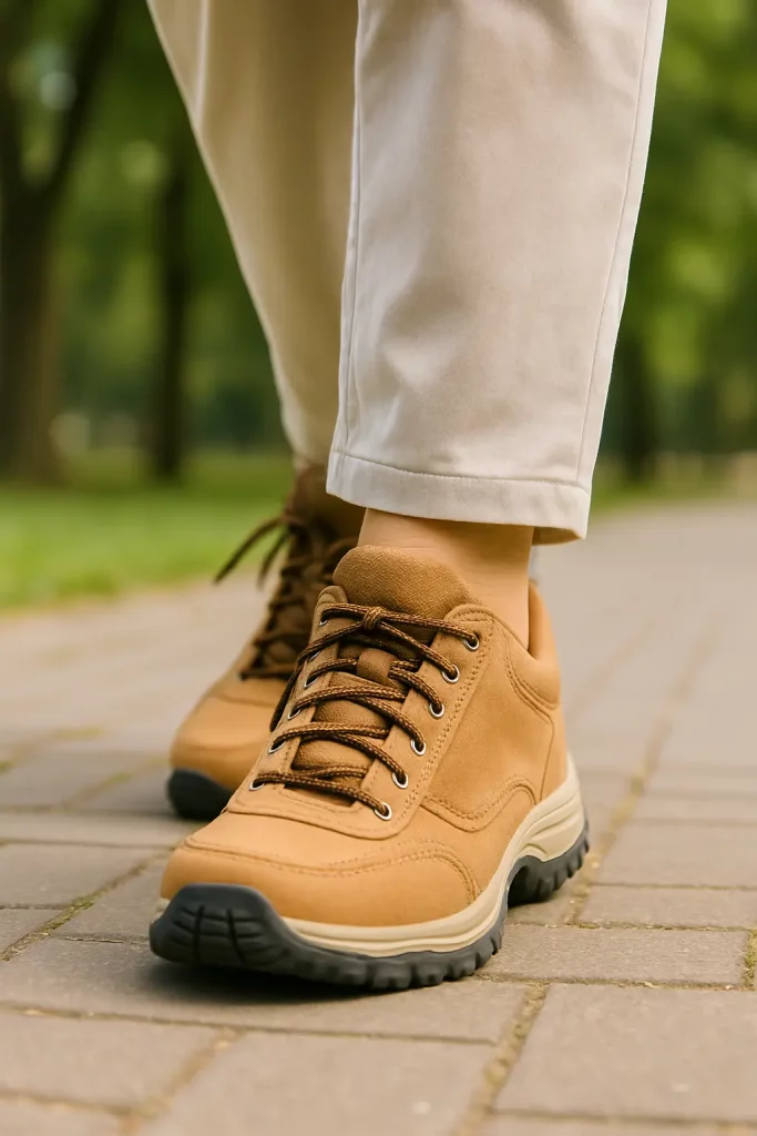 Chaussures confortables pour la marche des seniors